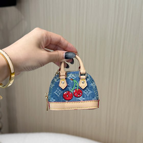 Louis Vuitton LV Mini Cherry Shell Bag Keychain Suspension -3546