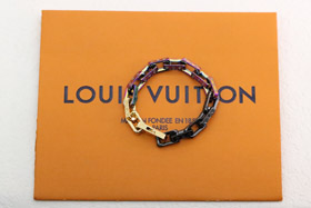 Louis Vuitton LV trzykolorowe kolorowe złączenie hartowane bambusowe bransoletki-3625  