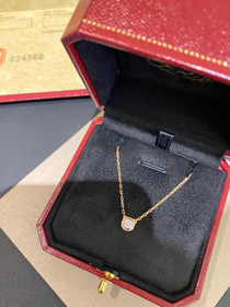 Cartier okrągły diamentowy naszyjnik-3786
