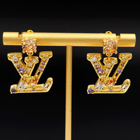 Louis Vuitton LV list diamentowe kolczyki-3799