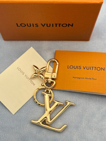 Louis Vuitton LV złoto metalowe liter logo klawisz-3867