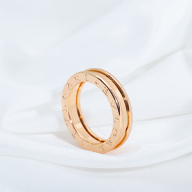 Bulgari ramka list jeden pierścień diament-free pierścień-4008  